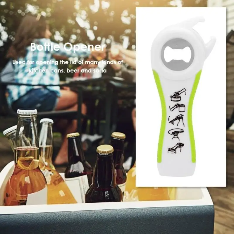 2 шт открывалка для бутылок многофункциональная нержавеющая сталь пластик 4/5 в 1