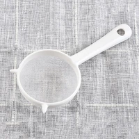 kitchen handheld plastic screen mesh tea leaf strainer flour sieve colander reusable handheld colander kitchen accessories