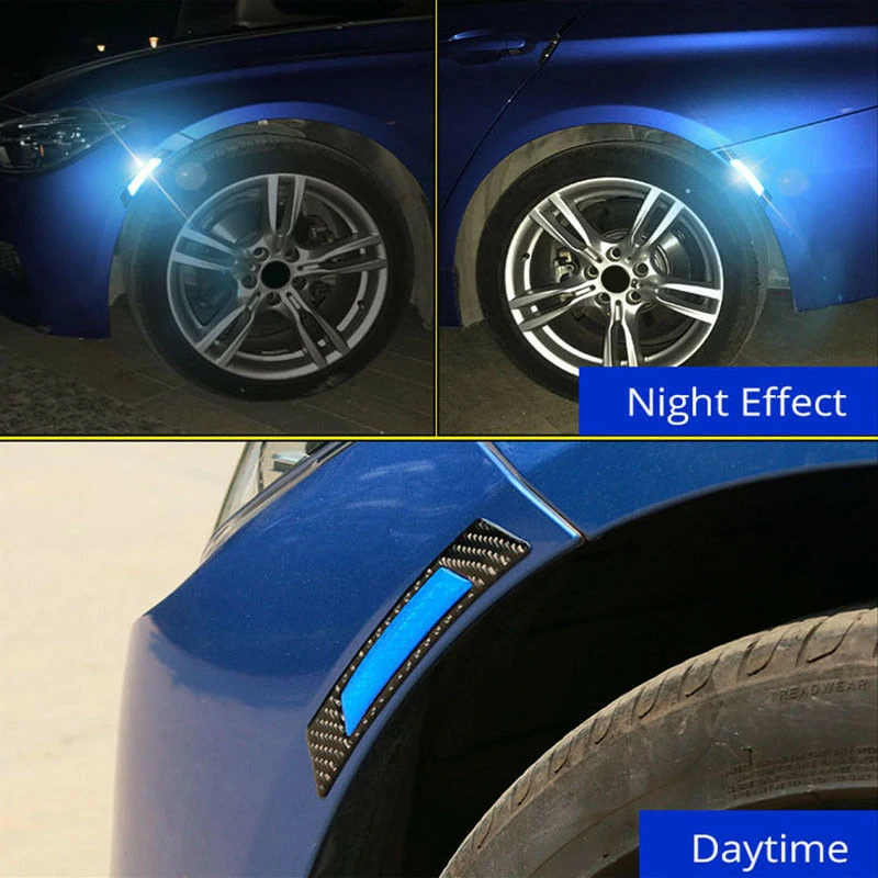 2 шт. комплект светоотражающая клейкая лента для защиты автомобильных краев