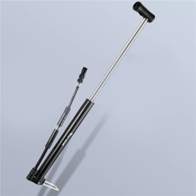 

Mini Bicycle Pump Portable Cycling Air Inflator Foot Pump High Pressure Bicycle Tire Pump Road Bike Pumps With Guage