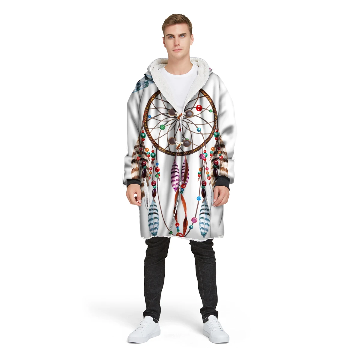 Мужское пальто из искусственного меха свободная Длинная зимняя бархатная куртка