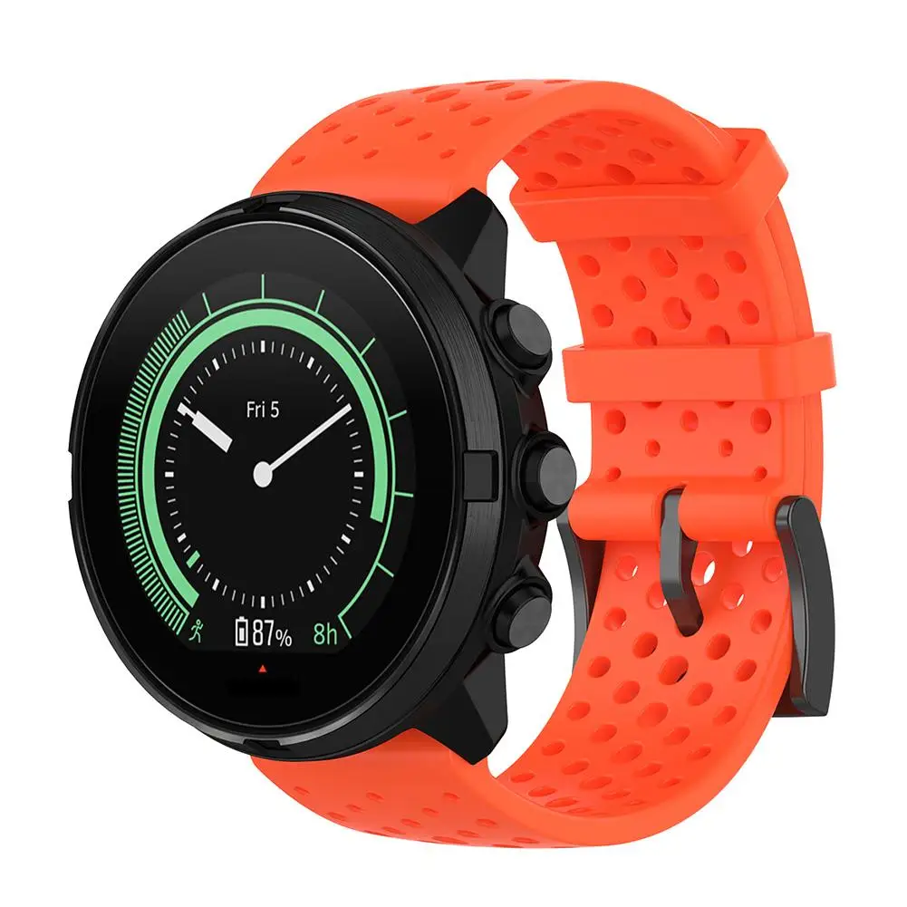 Силиконовый сменный ремешок для Suunto 9 мягкий часов аксессуары смарт-часов Baro 22 мм