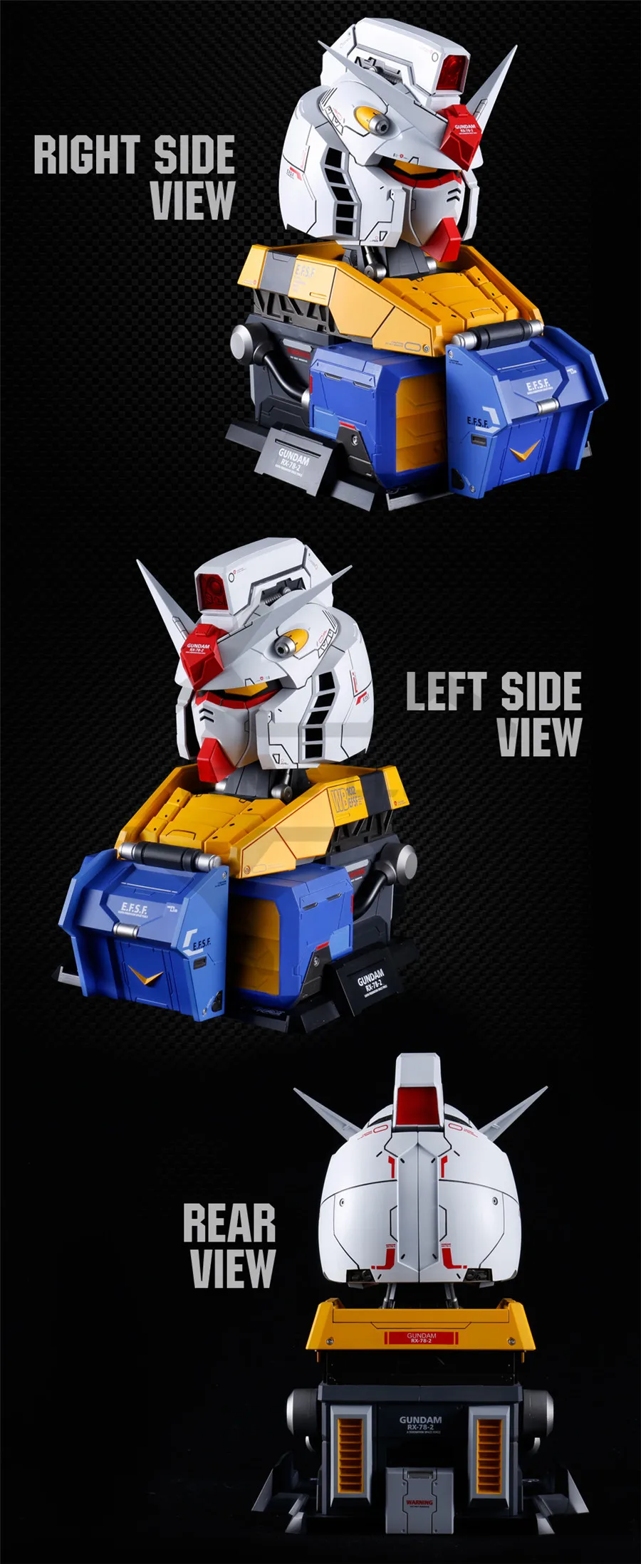 Комиксов клуб LABX E-MODEL модель Gundam 1:35 RX-78-2 воина гундама голова бюст игрушка в подарок фигурку