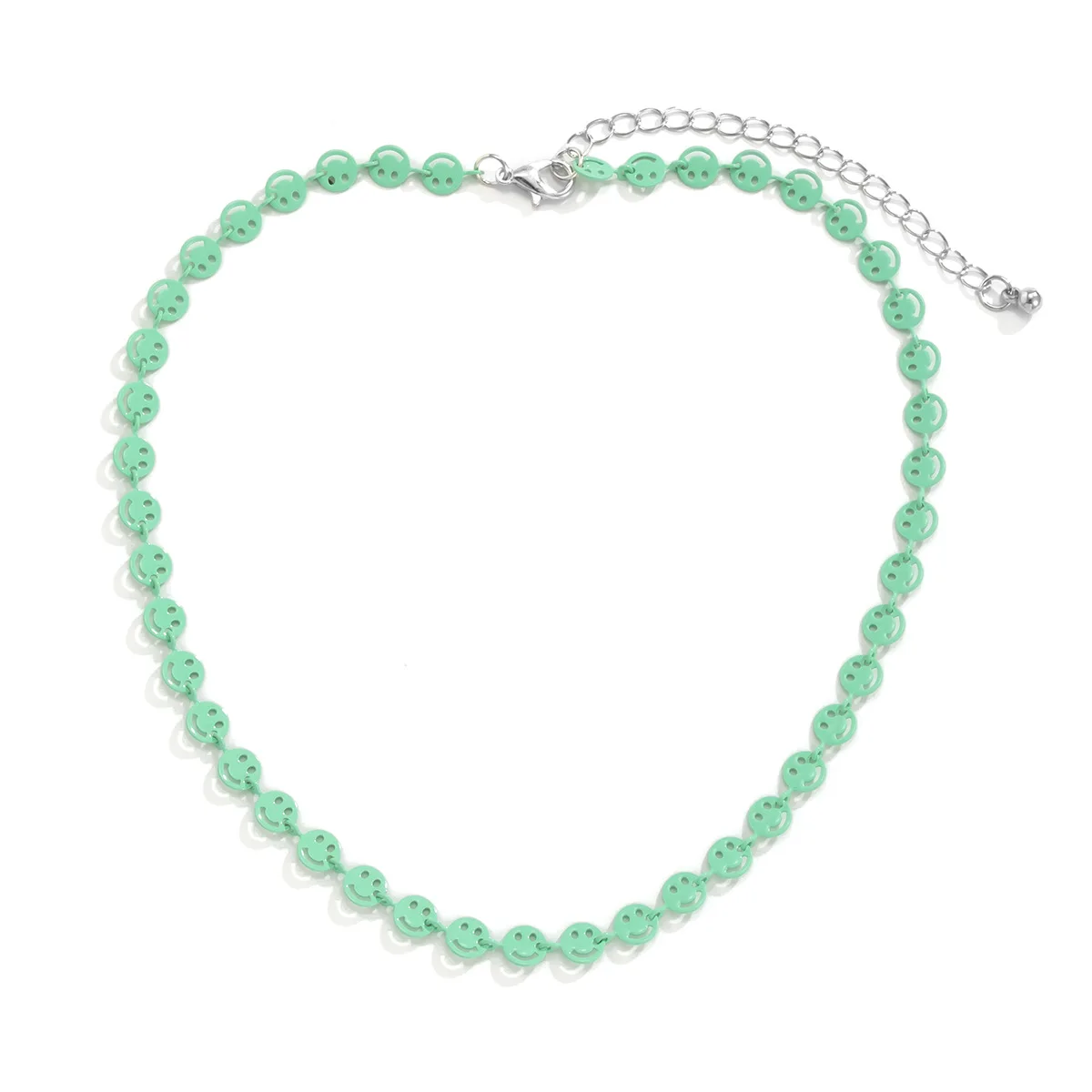 Простое Ожерелье-чокер с улыбающимся лицом однослойное ожерелье-цепочка