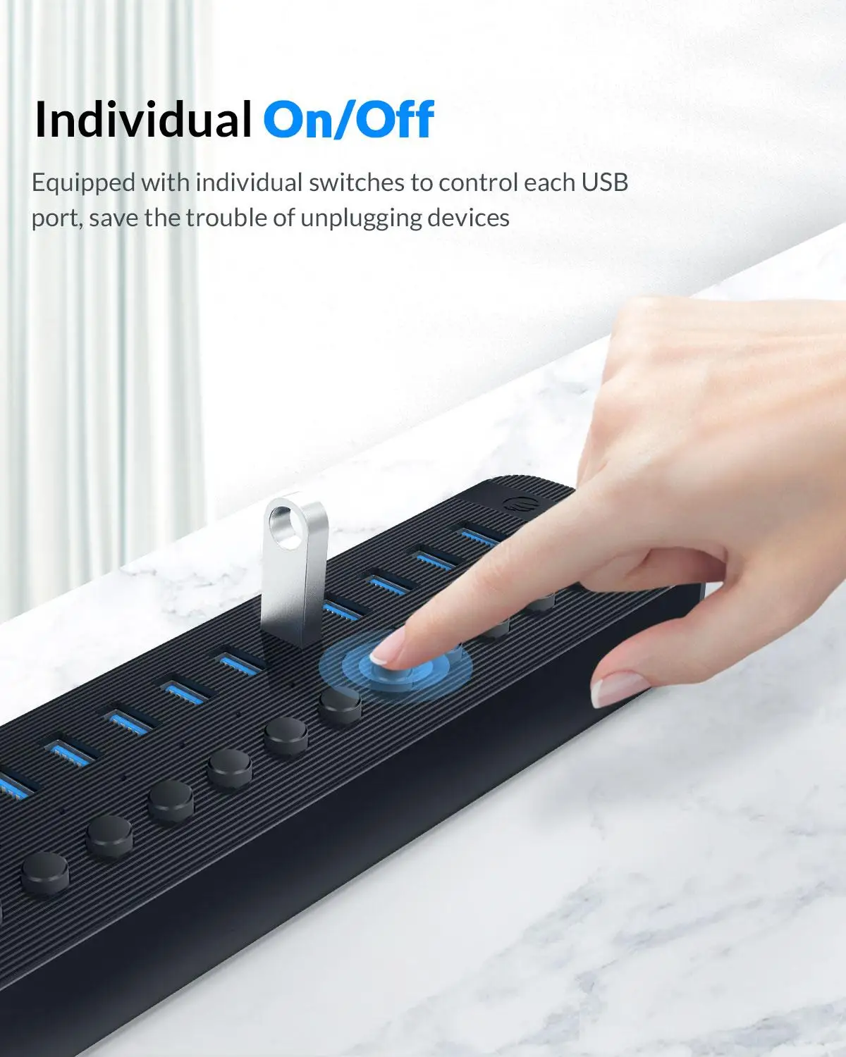 ORICO 16 Порты Мощность ed USB 3 0 концентратор BC1.2 Зарядное устройство разветвитель с