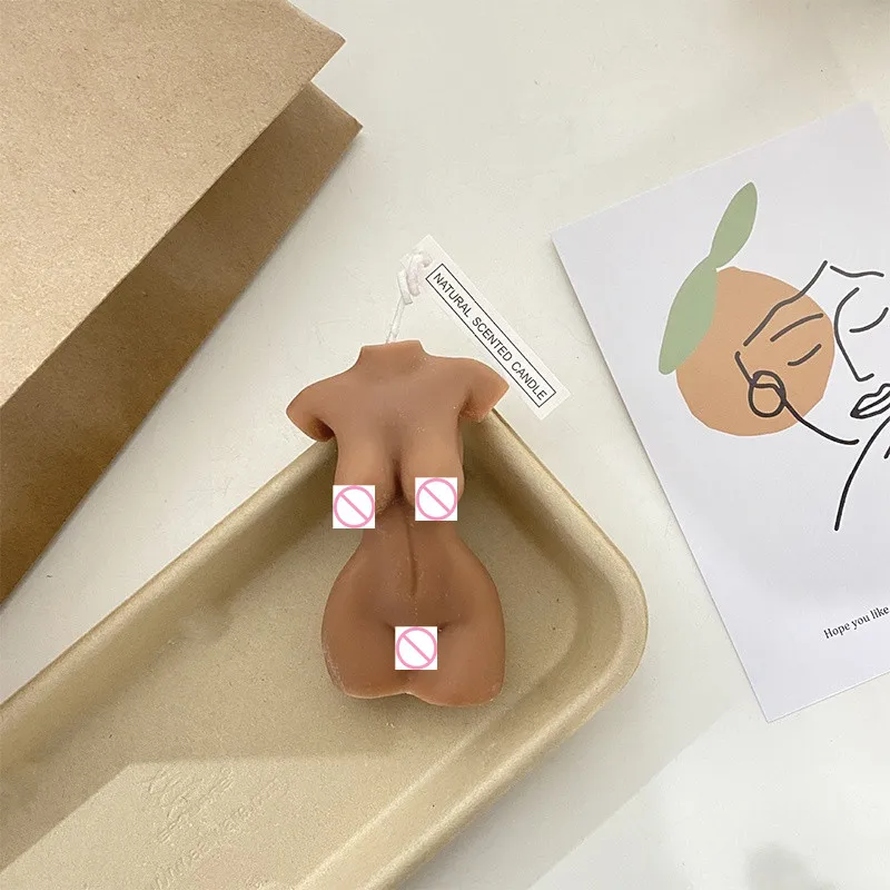 

Ins Artistic Body Aromatherapy Candles Scented Weeding Candle Party Desktop Decoration Valentine's Day Creative Ornaments Decor