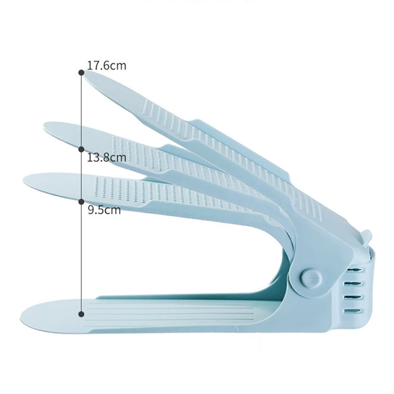Регулируемый органайзер для обуви двойная полка хранения 10 шт. экономия места в