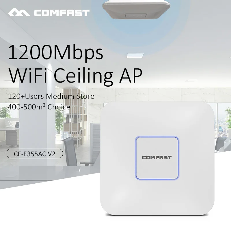 COMFAST 1200 Мбит/с WiFi потолочный AP Крытый 11AC 2 4 5 8G беспроводной Wi-fi точка доступа