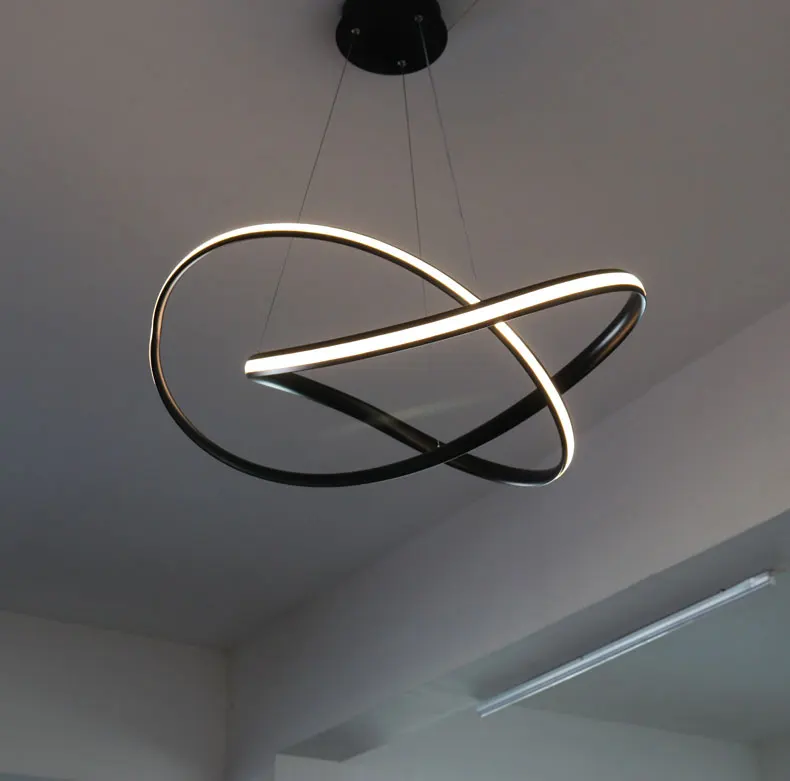 Простая светодиодная люстра современная лампа для гостиной кухни столовой Lampare