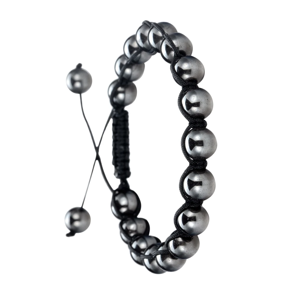 Бусины для гематита ASHMITA мужчин женщин рейки целебная энергия натуральный камень