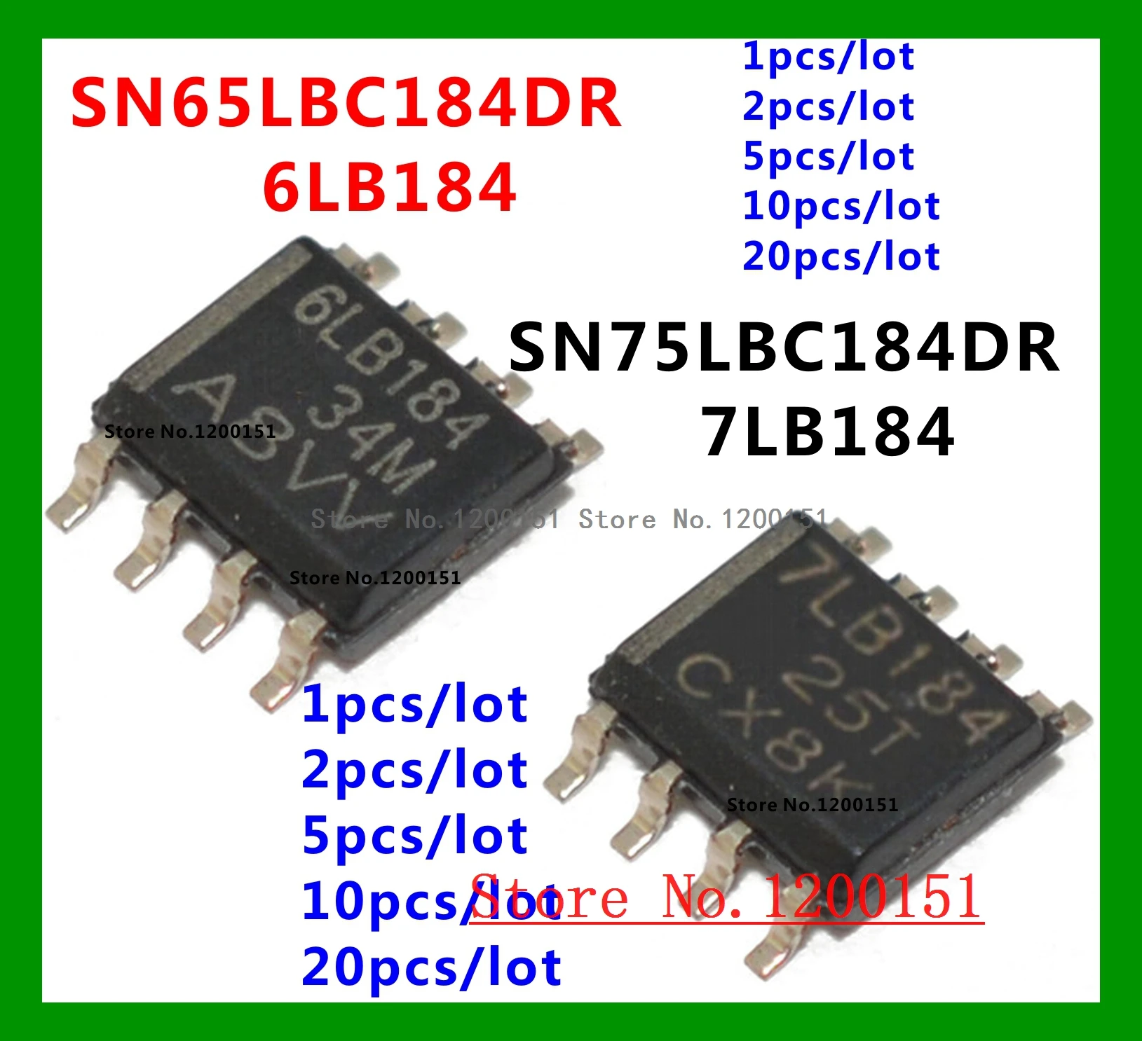 

SN65LBC184DR 65LBC184 6LB184 SN75LBC184DR 75LBC184 7LB184 SOP8