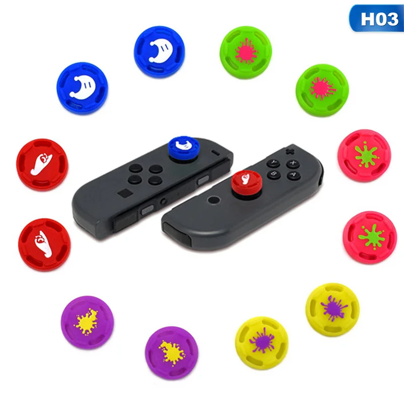4 шт. силиконовые колпачки для джойстика Nintendo Switch NS JoyCon|Запасные части| |