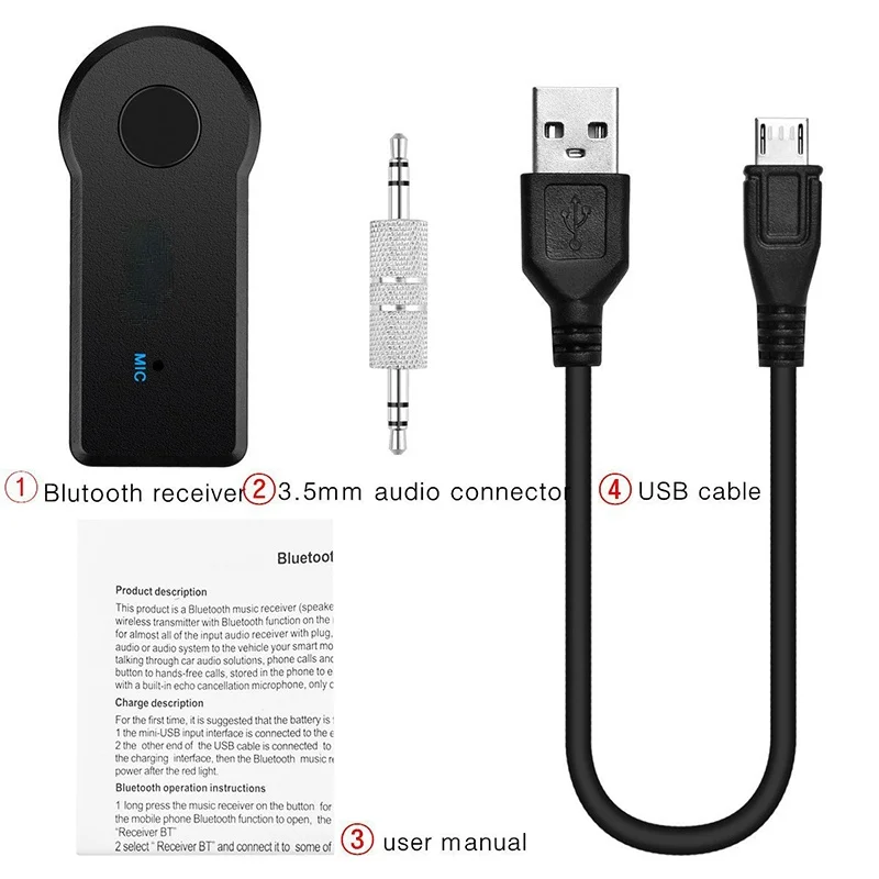 2 в 1 беспроводной приемник Bluetooth 5 0 адаптер передатчика 3 мм разъем для