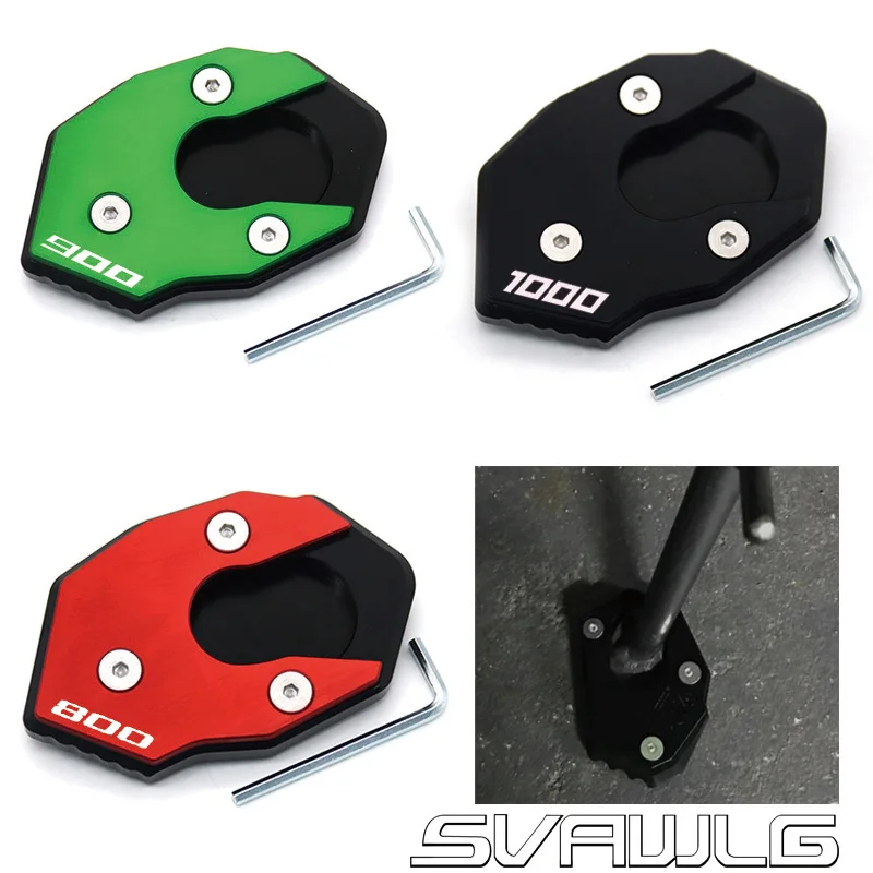 

FOR KAWASAKI Z900 Z900RS Z1000 Z800 Z650 ZX10R ZX6R ER6N Motorcycle CNC Side Stand Enlarge Foot Pad Support Plate Kickstand