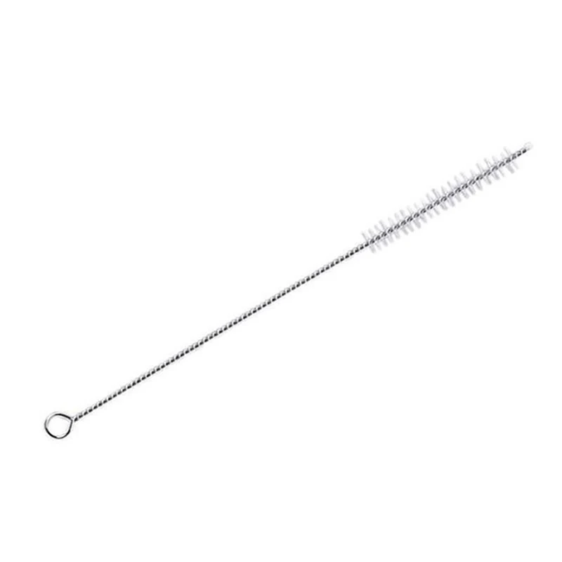 Brush 1pc Многоразовая соломинка из нержавеющей стали крепкая изогнутая прямая соломинка для напитков с чистящей щеткой вечерние аксессуары - Цвет: Brush 1pc