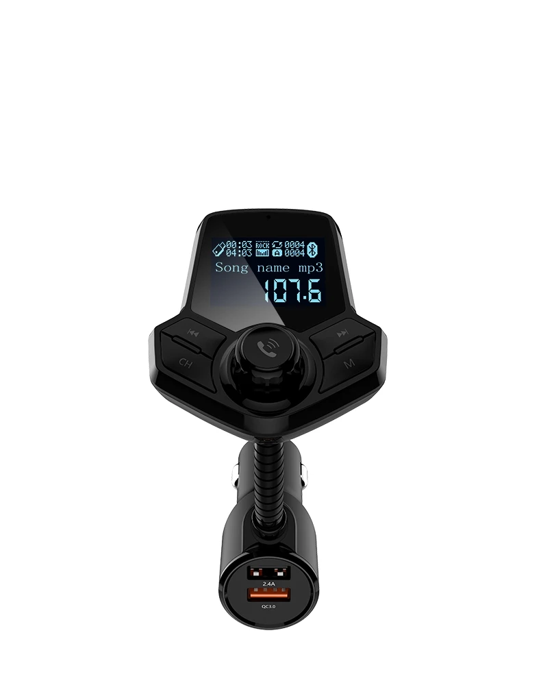 

QC 3.0 HY 91 Car Bluetooth-compatible Hands Free MP3 Player/Phone to Radio FM Transmitter