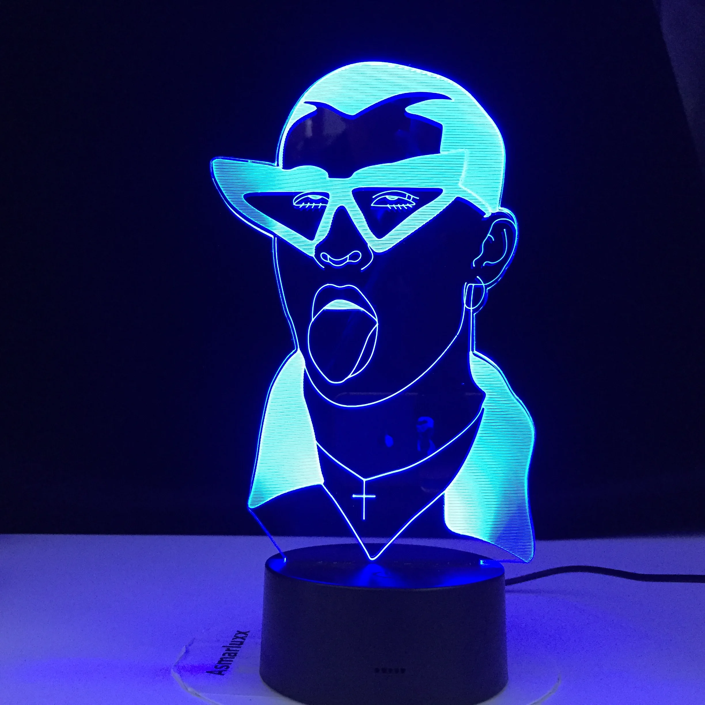 

Singer Figure 3d Led Night Lamp for Fans Room Decor Nightlight Usb Battery Led Colorful Acrylic 3d Night Light Dropshipping