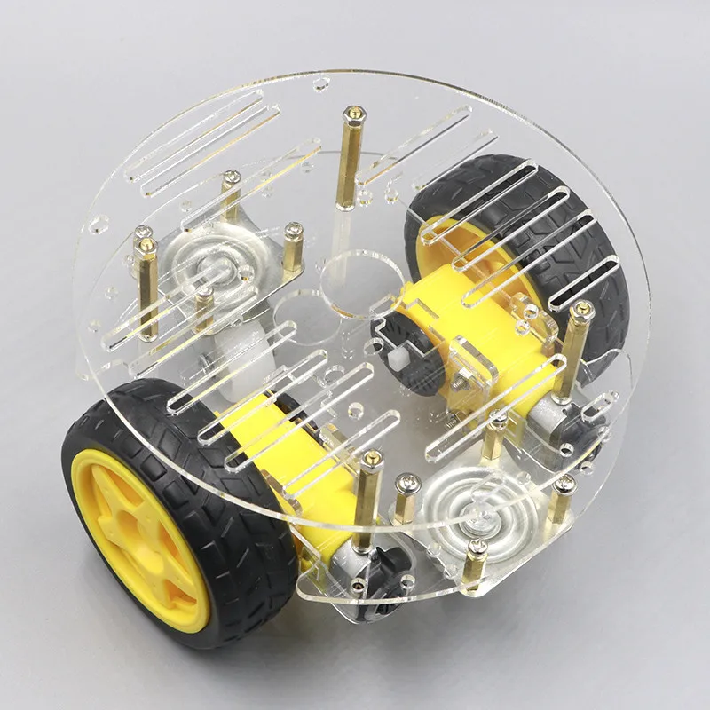 New Avoidance tracking Motor Smart Robot Car Chassis Kit Speed Encoder Battery Box 2WD Ultrasonic module For Arduino UNO R3 kit |