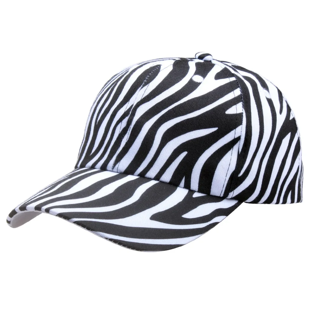 New Spring Summer Baseball Cap For Men Women Cute Zebra Snap Back Hats Hip Hop Cotton Sun Visor Boys Girls Outdoor Sport Bonnet