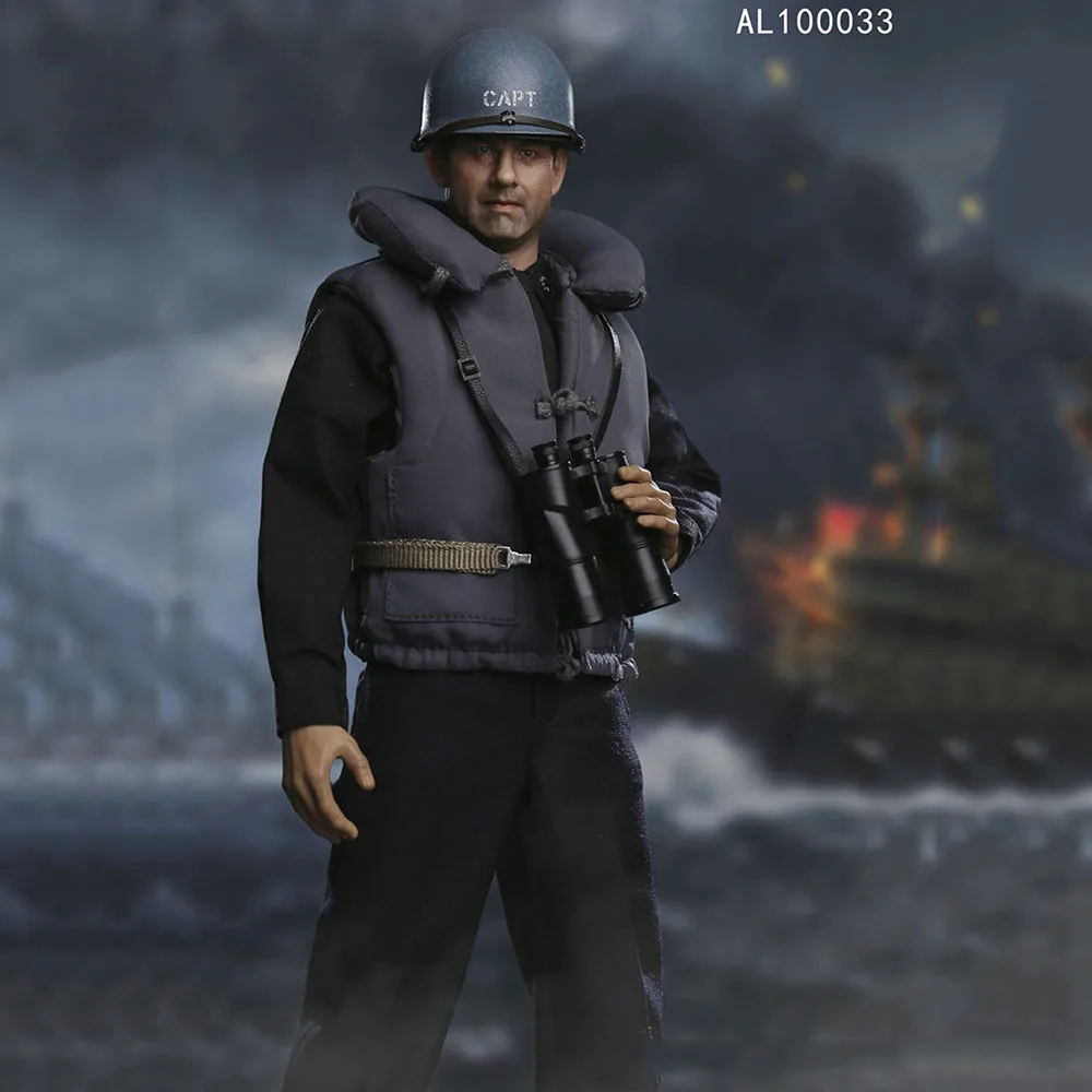 

Collectible AL100033 Alert Line 1/6 Scale U.S. Navy Destroyer Commander 12" Full Set Male Soldier Action Figure Model for Fans