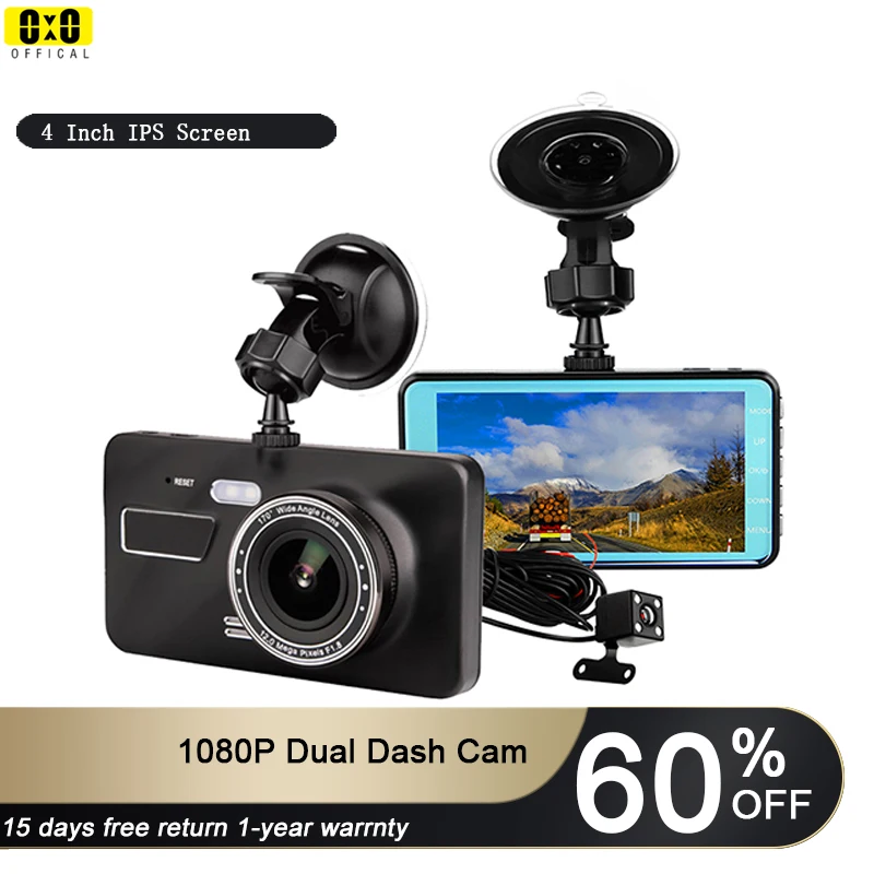 Экран 4 0 дюйма Автомобильный видеорегистратор с заднего вида объектива Авто