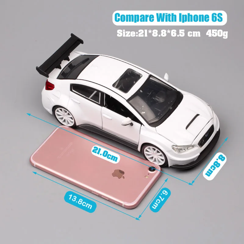 Jada 1/24 scale 2016 Subaru Impreza WRX STI rally гоночный автомобиль литье под давлением