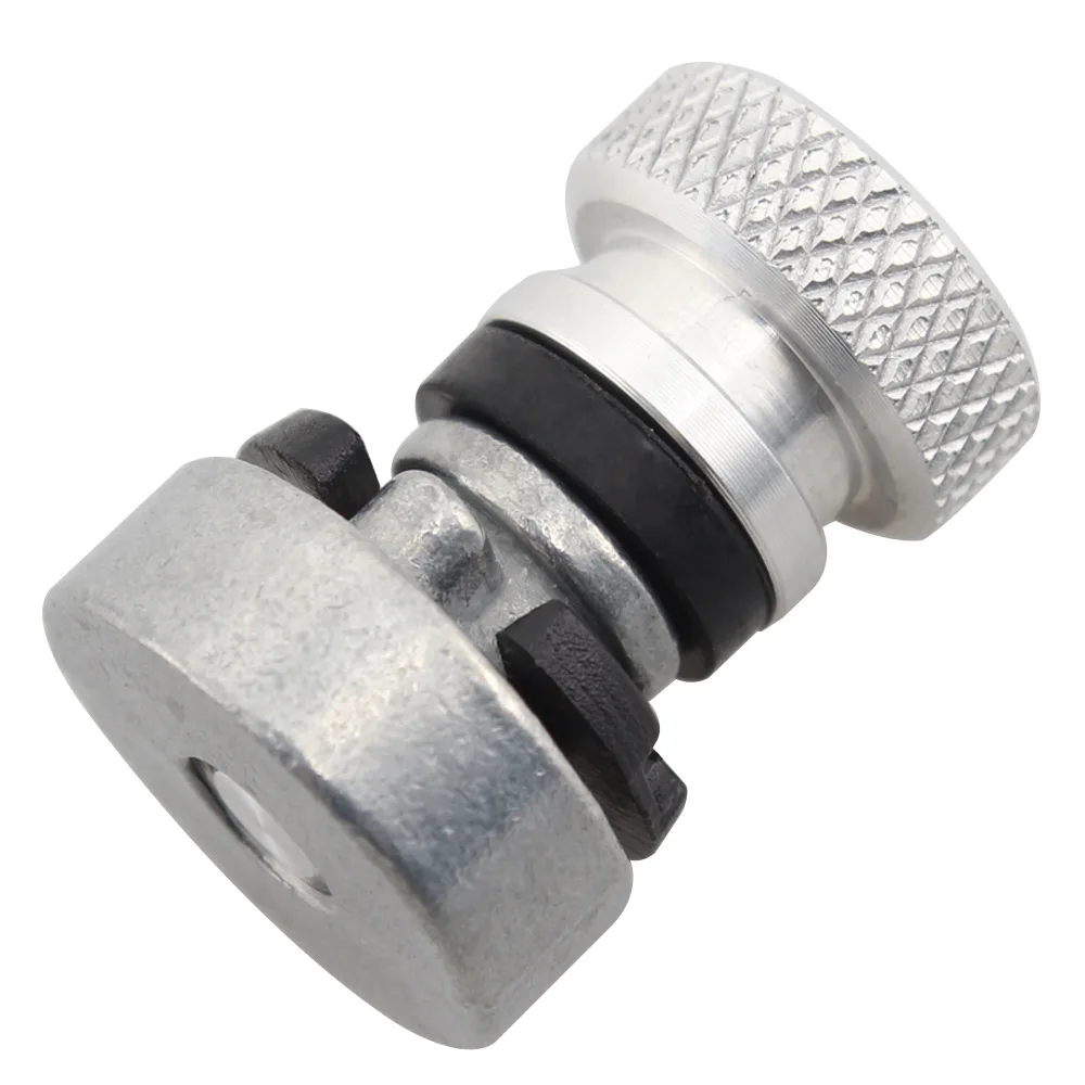 Черная хромированная мини задняя сиденье на крыле винт Серебряная гайка