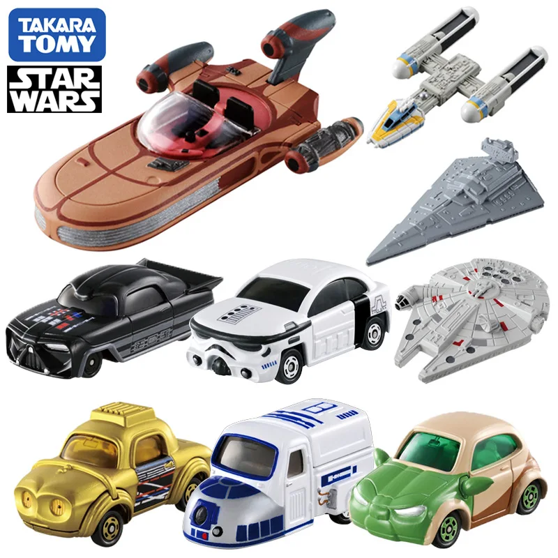

Genuine Tomica TAKARA TOMY Car Alloy Model Star Wars R2D2 C3PO Darth Vader Yoda Soldier Collections Starcars