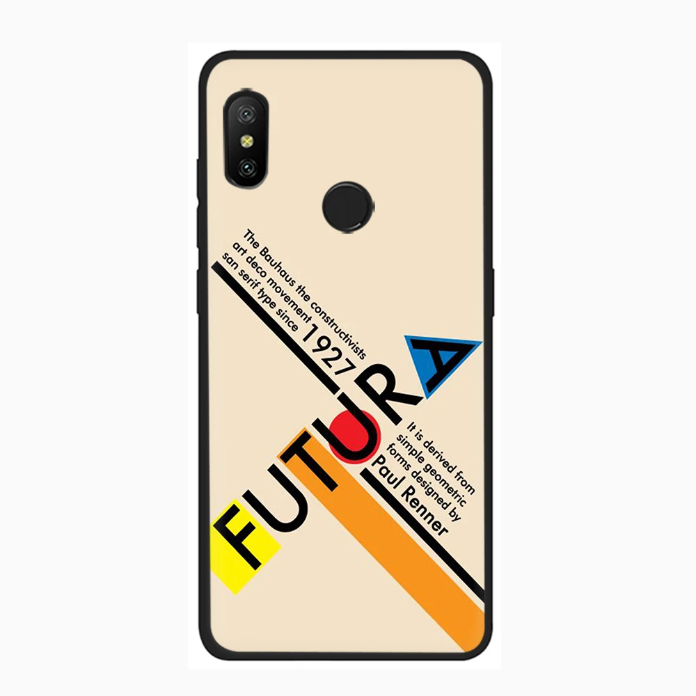 BAUHAUS силиконовый чехол для телефона Xiaomi 5X 6 6X A1 A2 A3 8 9 Lite 9se Max 3 F1 9T 10 Pro CC9e Mix 2s |