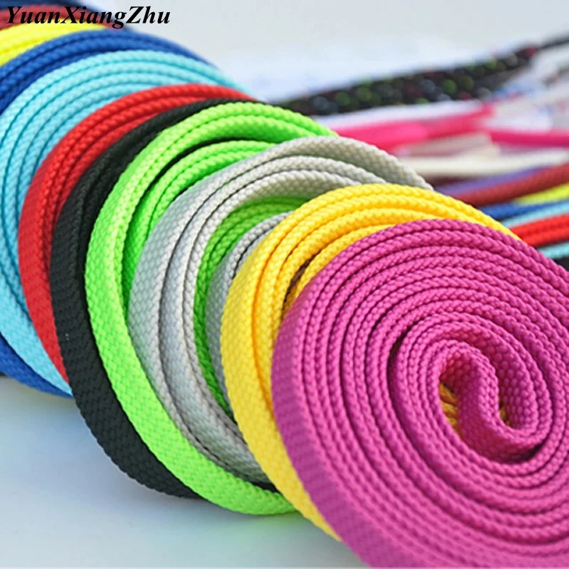 

1Pair Double Flat Laces High Quality Polyester Shoelaces Fashion Sports Casual Shoe Lace Solid Flat Shoelace 28Colors