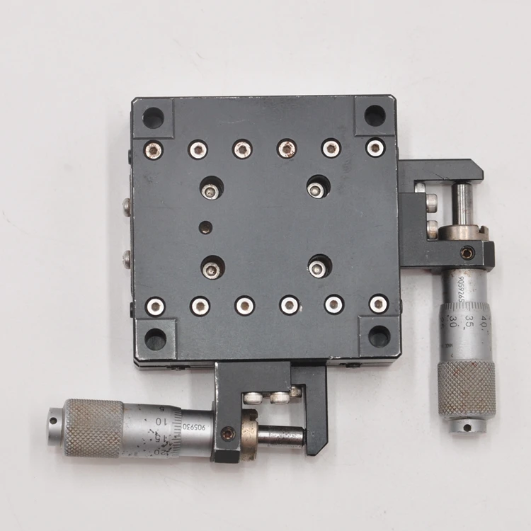 

Misumi XYSPG60 manual high precision cross roller light and thin displacement slide optical trimming platform aluminum