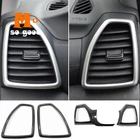 ABS Матовыйуглеродное волокно для Hyundai Tucson 2019 автомобильный левый и правый воздушный Выпускной чехол отделка автомобильные аксессуары Стайлинг наклейка 2 шт.