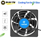 Вентилятор охлаждения VONTAR C1 для ТВ-приставки Android H96 Max X3 HK1 TX6, беспроводной, тихий, тихий, с USB-разъемом, радиатор питания, мини-вентилятор