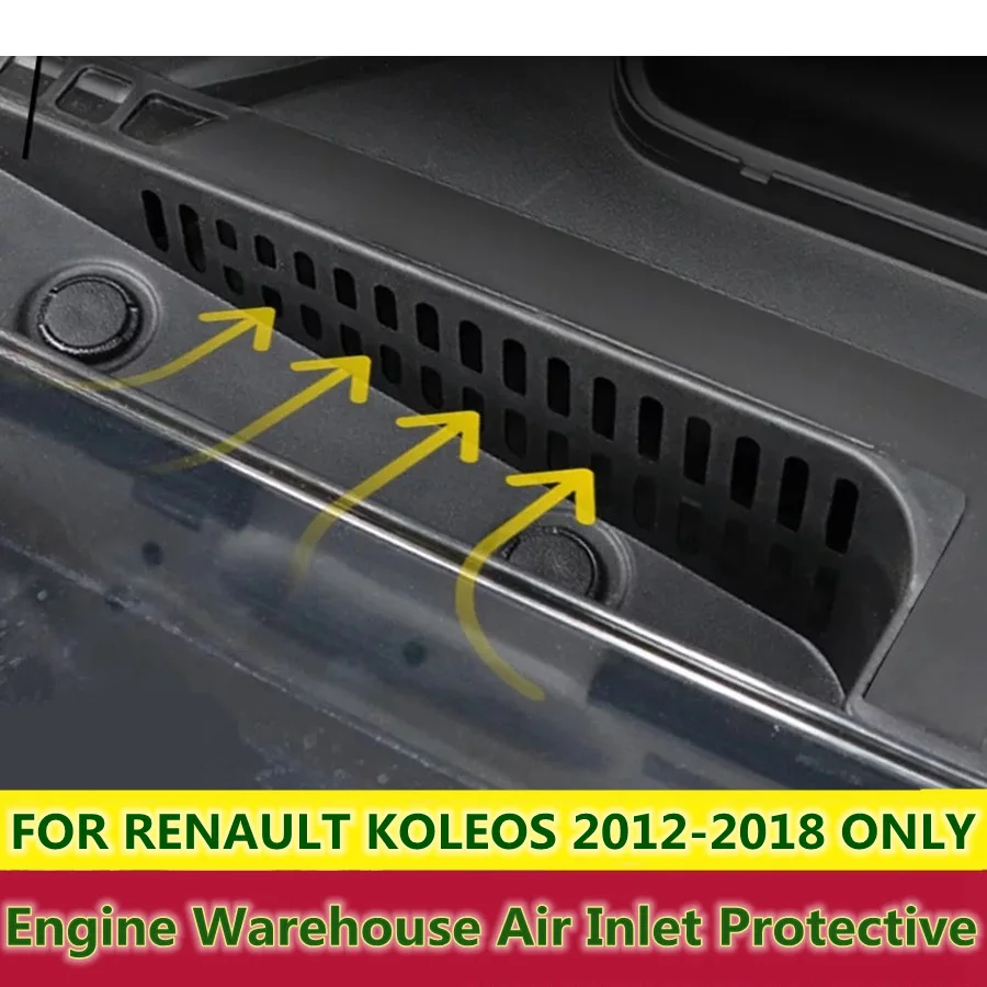 

ABS Plastic Engine Warehouse Air Inlet Protective Cover Trim FOR RENAULT KOLEOS 2012 2013 2014 2015 2016 2017 2018