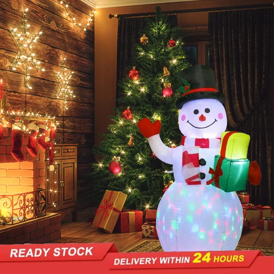 

1.5m Christmas Inflatable Christmas Snowman Lantern Luminous Decoration Home Indoor and Outdoor Birthday Christmas Decorations