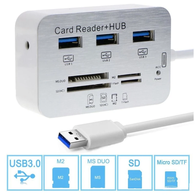 USB3.0 -  3  usb-,    -      EMS M2/SD/TF/Micro-SD