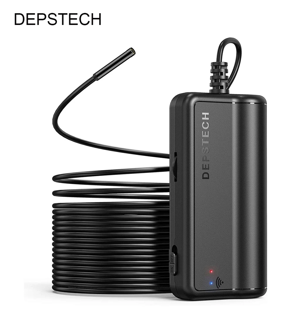 Камера-Эндоскоп DEPSTECH 5 мм с Wi-Fi камера для осмотра 6 светодиодами 2200 мАч Android iPhone iOS |