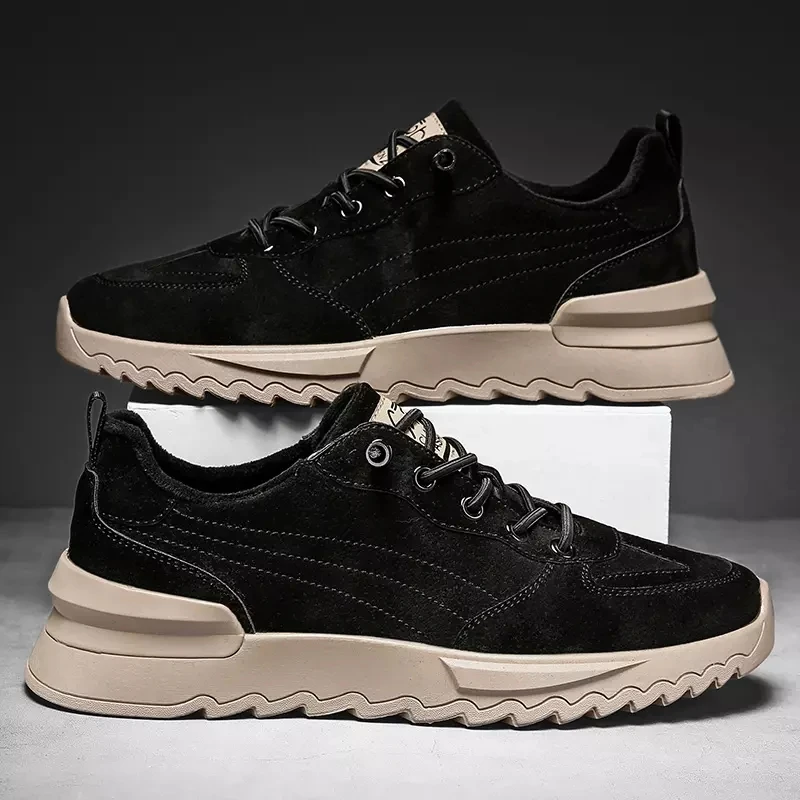 

2021 new men's casual shoes winter low-top plus velvet casual sneakers Martin shoes work shoes warm and comfortable