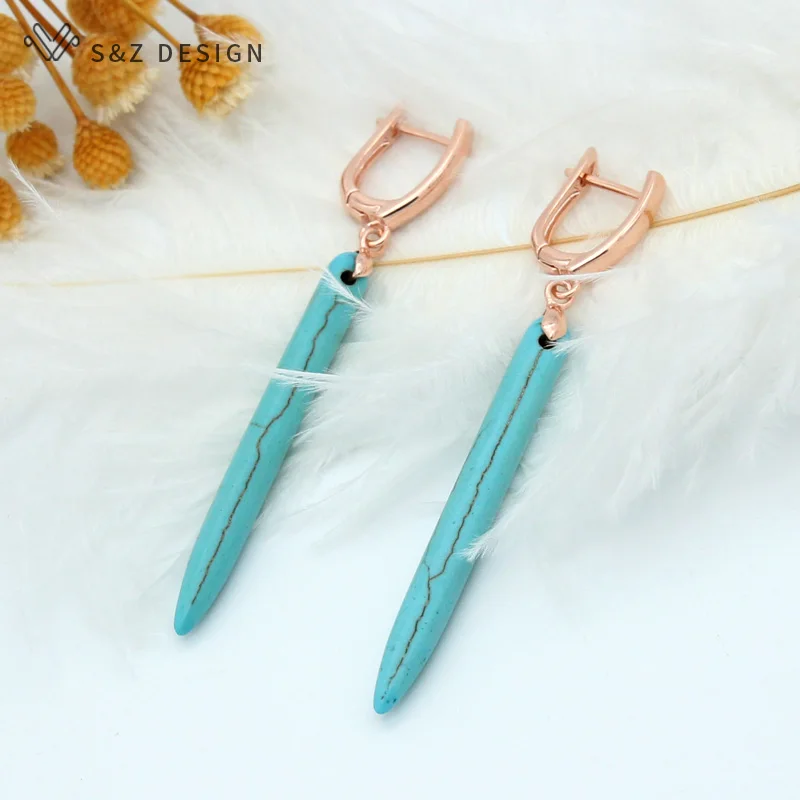 Длинные серьги подвески S & Z индивидуальные простые Винтажные капельки для