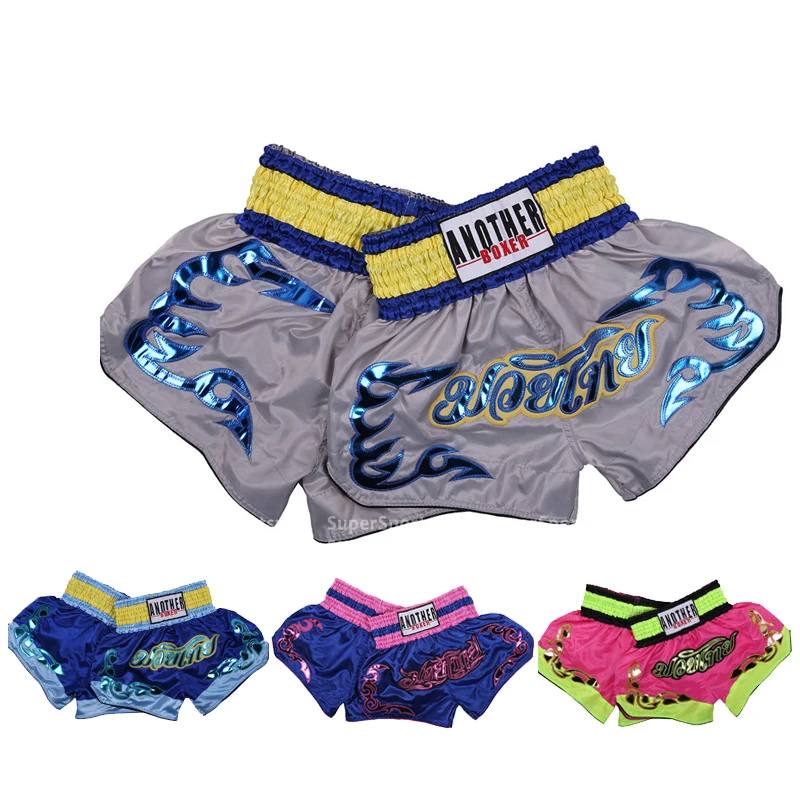 Мужские шорты Muay Thai для кикбоксинга MMA детские спортивные фитнеса спортивная