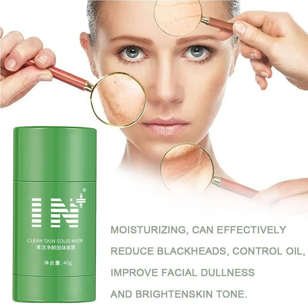 

Green Tea Mud Cleansing Mask Oil Control And Anti-acne Mask Anti-acne Oil Tea Eggplant Mask Stick Control Green Purificatio U2T8