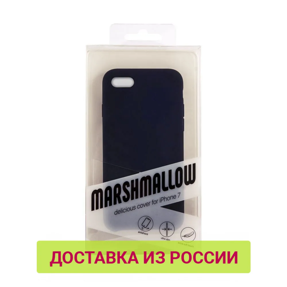 Чехол накладка Mediagadget MARSHMALLOW COVER для iphone 7/8 (темно синий)|Бамперы| |