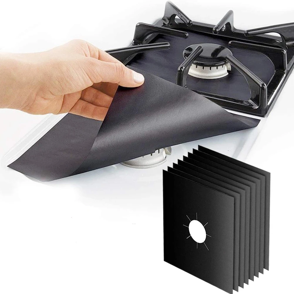 2/4 шт. плита защитная крышка Плита крышки вкладыш очистить коврик с антипригарным