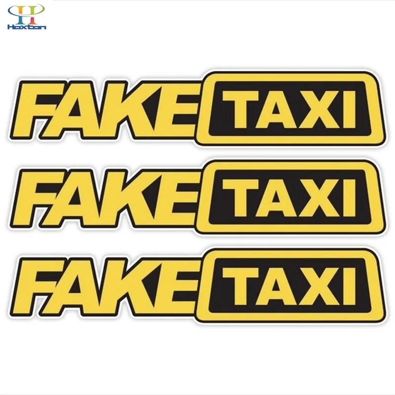 Смешные поддельные такси письмо автомобиля стикер Дрифтинг Гонки Авто