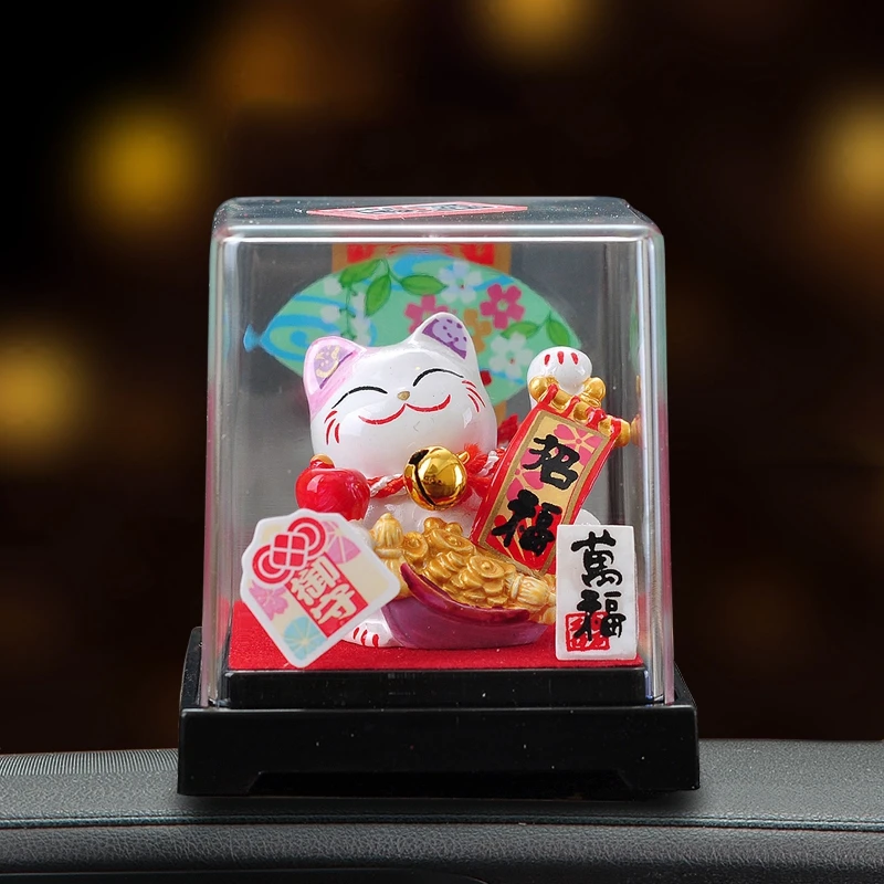 Маленькая Подарочная коробка Lucky Cat керамическое украшение в японском стиле