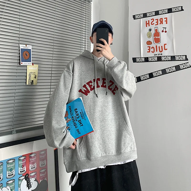 

ZOGAA Oversize Letter Printed Oversized Men Hoodies Korean New Fashion Men's Hooded Sweatshirts Man Streetwear Casual Pullovers
