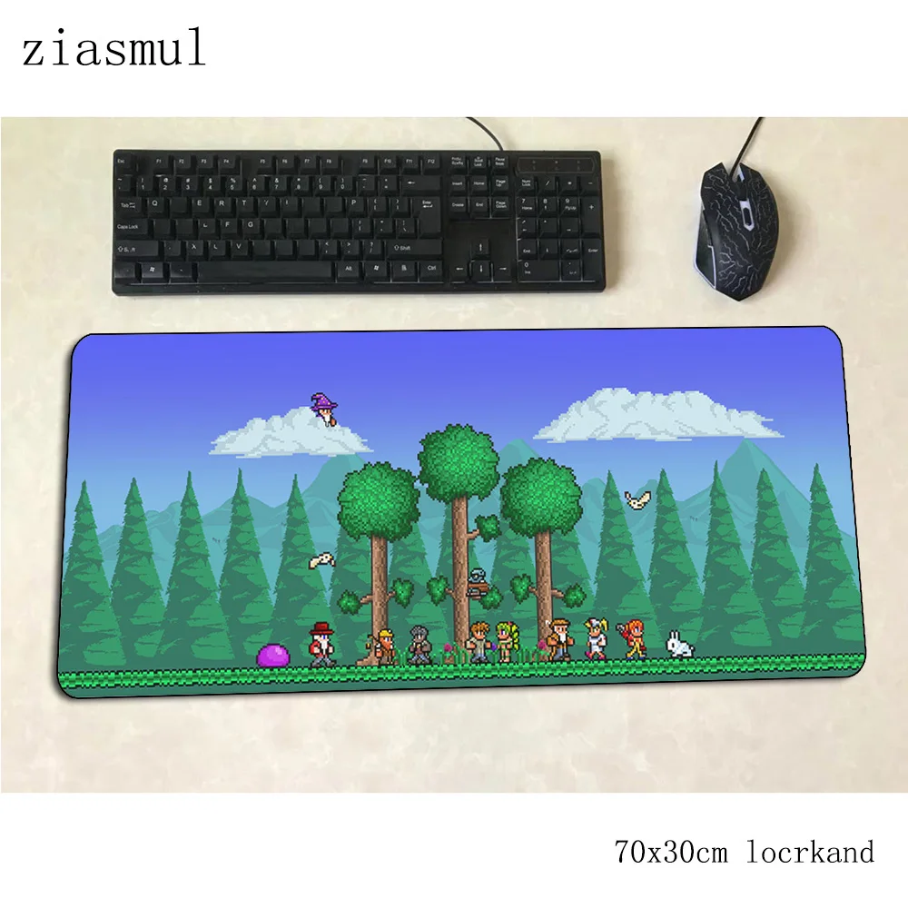 terraria mouse pad 70x30cm gaming mousepad Boy Gift office notbook desk mat cool Kawaii padmouse games pc gamer mats