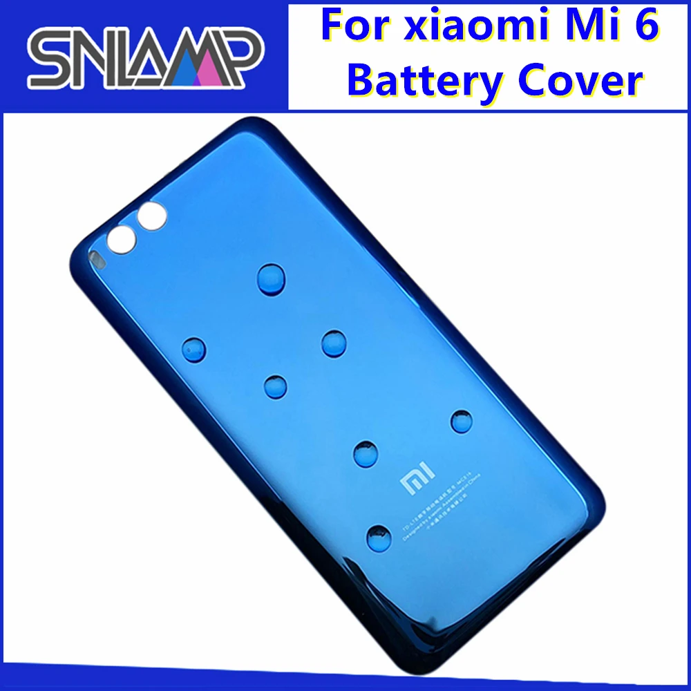 Для Xiaomi mi 6 Крышка батарейного отсека Корпус задней стеклянной двери для задняя