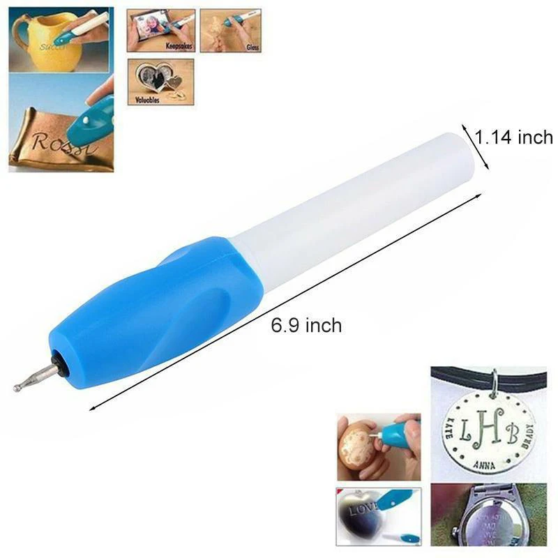 

Portable Electric Engraving Pen Engrave Carve Tool for Steel Jewellery Metal Glass Carving FU