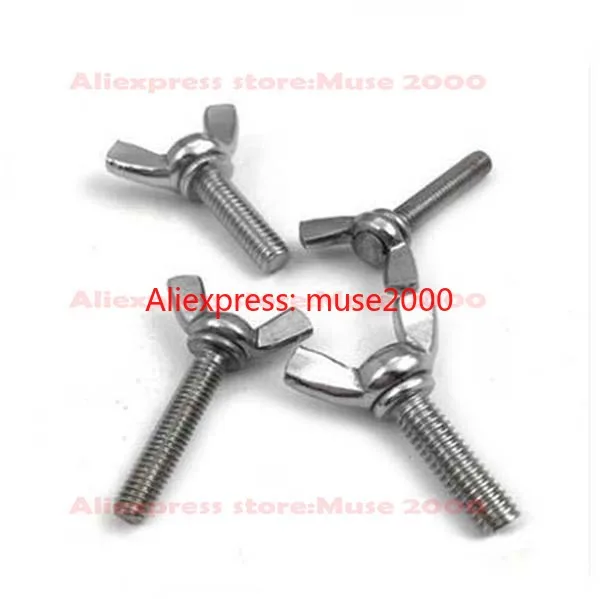 M3 M4x5 6 8 10 12 16 20 30 40 50 мм 304 сталь Крыло Винт Ручка регулирующая Метрическая СТАЛЬНАЯ